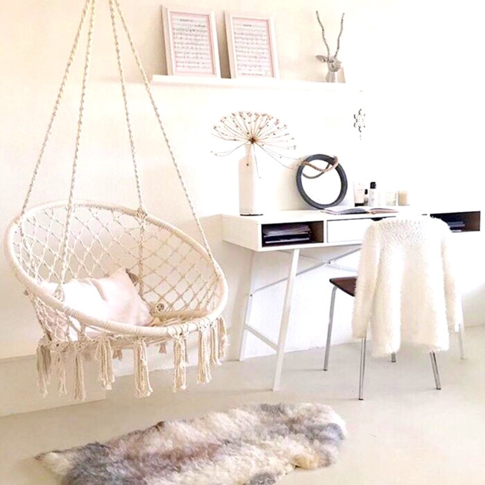 MACRAMÉ HAMMOCK SWING CHAIR